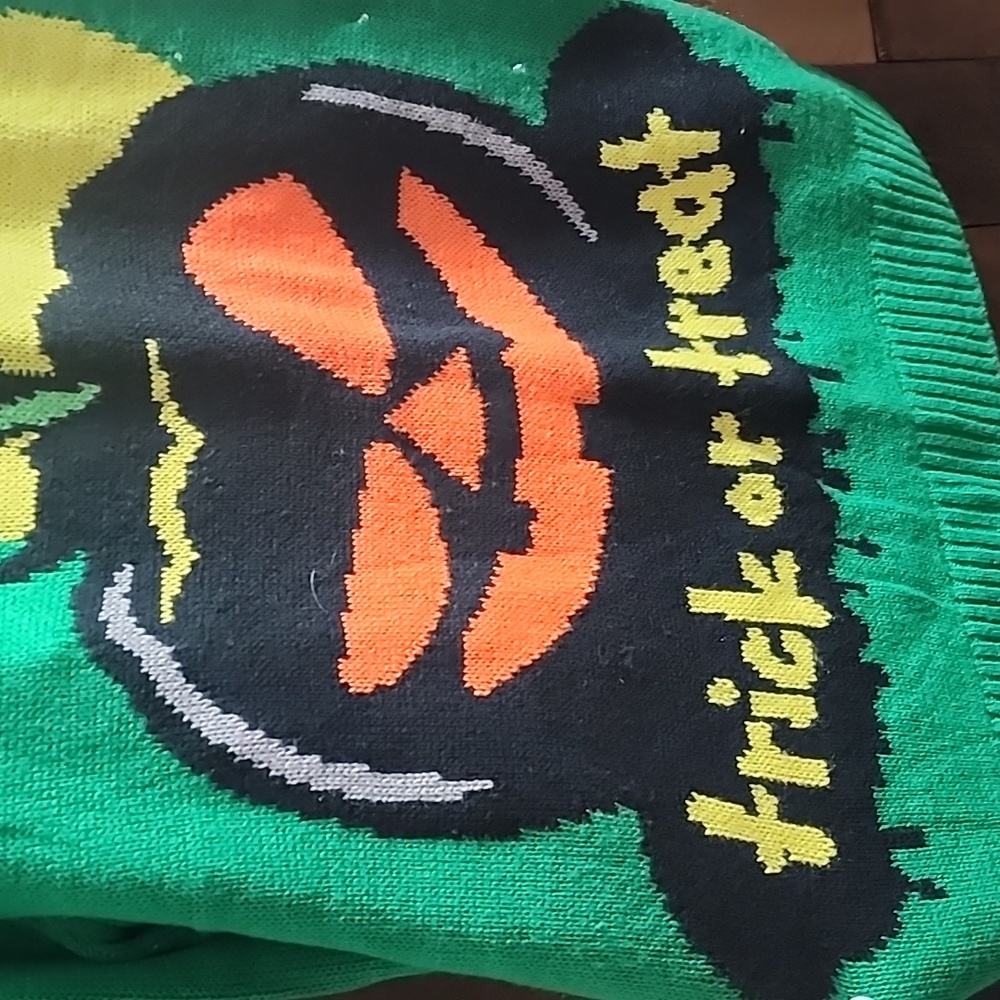 Light Up Halloween Green Sweater Size XXL - Picture 5 of 6